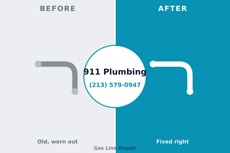 Before and after: plumbing company Brownsville, FL